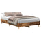 Bedframe zonder matras 135x190 cm bewerkt hout oud hout