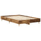 Bedframe zonder matras 135x190 cm bewerkt hout oud hout