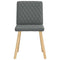 Eetkamerstoelen 2 st stof donkergrijs
