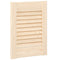 Kastdeuren met lamellen 2 st 39,5x29,5 cm massief grenenhout