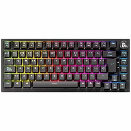 Draadloos toetsenbord Newskill Zwart Qwerty Spaans