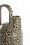 Light&living Vaas deco 16,5x15,5x37 cm SERRES keramiek crème+zwart