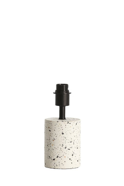 Light&living Lampvoet Ø11x25 cm RANDY terrazzo wit+mat zwart