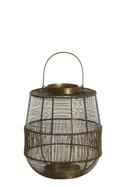 Light&living Windlicht Ø26x29 cm MOTIJO antiek brons