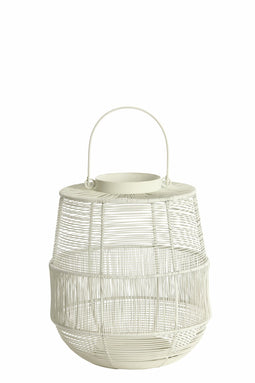 Light&living Windlicht Ø26x29 cm MOTIJO crème