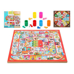 Parchis en Oca Spelbord Kinderen, familie Multicolour 40 x 40 cm