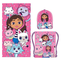 Badhanddoek Gabby's Dollhouse Roze