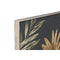 Schilderij Home ESPRIT Zwart Gouden Palmen Tropisch 103 x 4,5 x 143 cm (2 Stuks)