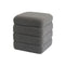 Poef Versa Grijs Hout MDF 40 x 42 x 40 cm