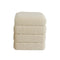 Poef Versa Crème Hout MDF 40 x 42 x 40 cm