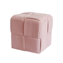 Poef Versa Roze Hout MDF 43 x 43 x 43 cm