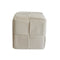 Poef Versa Beige Hout MDF 43 x 43 x 43 cm