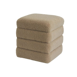 Poef Versa Bruin Hout MDF 40 x 42 x 40 cm