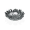 Middenstuk Versa Zilverkleurig Bloem 17 x 5,2 x 17,5 cm
