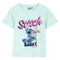 T-Shirt met Korte Mouwen voor kinderen Stitch Turkoois Maat 6 Jaar