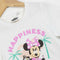 T-Shirt met Korte Mouwen voor kinderen Minnie Mouse Wit Maat 6 Jaar