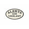 Plaat Magnet & Steel Alerta Gos Vigilant 16,3 x 9,5 cm