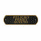 Plaat Magnet & Steel Peligro perro Suelto 24 x 7,2 cm
