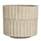 Mica decorations - Apiro pot rond off white h19xd20cm