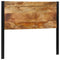 Hoofdeinde 120 cm massief hout mango en ijzer