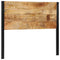 Hoofdeinde 120 cm massief hout mango en ijzer
