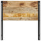 Hoofdeinde 100 cm massief hout mango en ijzer