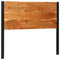 Hoofdeinde 120 cm massief hout acacia en ijzer