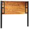 Hoofdeinde 120 cm massief hout acacia en ijzer