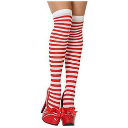Kostuumsokken Striped Één maat Rood
