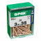 Schroefdoos SPAX Houten schroef Platte kop (3,5 x 35 mm)