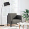Fauteuil met armleuningen 54 cm corduroy stof lichtgrijs