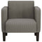 Fauteuil met armleuningen 54 cm corduroy stof lichtgrijs