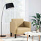 Fauteuil met armleuningen 54 cm corduroy stof lichtgroen grijs