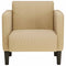 Fauteuil met armleuningen 54 cm corduroy stof lichtgroen grijs