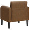 Fauteuil met armleuningen 54 cm kunstleer bruin