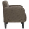 Fauteuil met armleuningen 54 cm kunstleer donkergrijs