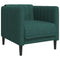 Fauteuil stof donkergroen