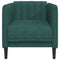 Fauteuil stof donkergroen
