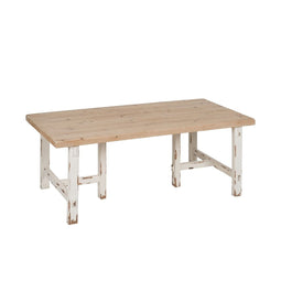 Eettafel Wit Natuurlijk Sparrenhout 120 x 60 x 48 cm