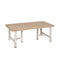Eettafel Wit Natuurlijk Sparrenhout 120 x 60 x 48 cm