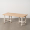 Eettafel Wit Natuurlijk Sparrenhout 120 x 60 x 48 cm