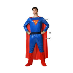 Kostuums voor Volwassenen Blauw Superheld Maat XS/S