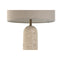 Bureaulamp Home ESPRIT Beige Linnen Marmer 35 x 35 x 66 cm
