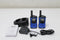 Alecto FR175BW - Walkie Talkie voor kinderen en volwassenen - Set van 2 stuks - Bereik tot 7 km - Blauw-Zwart