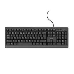 Toetsenbord Trust Primo Qwerty Portugees Zwart