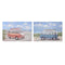 Schilderij Home ESPRIT Bus Mediterrane 120 x 3 x 80 cm (2 Stuks)