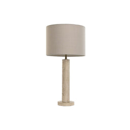 Bureaulamp Home ESPRIT Beige Linnen Marmer 35 x 35 x 72 cm