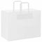 Papieren kraftzakken 50 st met hengsels 32x17x25 cm wit