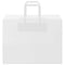 Papieren kraftzakken 50 st met hengsels 32x17x25 cm wit