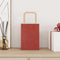Papieren kraftzakken 50 st met hengsels 15x8x21 cm rood